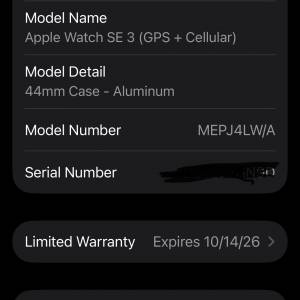 Apple watch se3 44mm lte