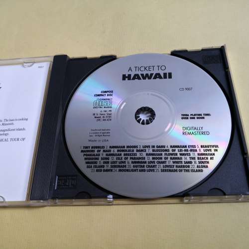 A TICKET TO HAWAII 美版銀圈