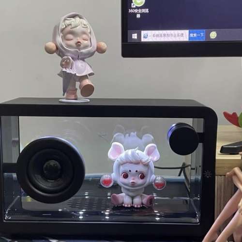 新款透明帶氛圍暖光燈藍牙音響