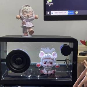 新款透明帶氛圍暖光燈藍牙音響