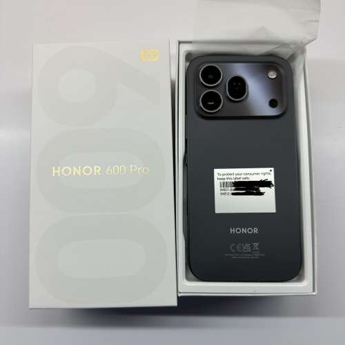 HONOR 600 Pro 5G 12GB + 512GB 手機 黑色 行貨