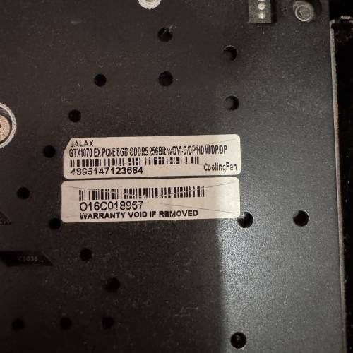 GALAX GTX 1070 EX Display card gpu nvidia 顯示卡