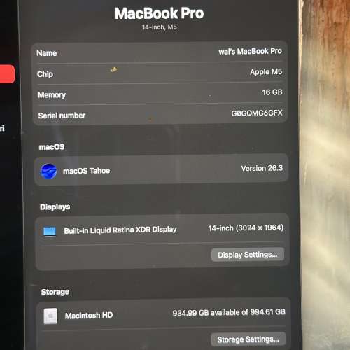 MacBook Pro M5 1TB