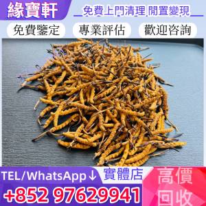 高價收購冬蟲夏草 蟲草 滋補 補品 高麗參 正宮莊高麗蔘 老陳皮 海參 燕窩 花膠 鮑魚...