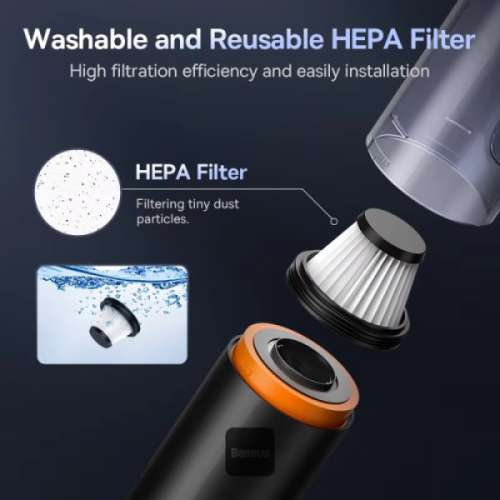 Baseus A5 Car Vacuum Cleaner 16000Pa. **130W brushless Motor-ULTRA Powerful **