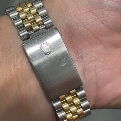 好L靚😆 ROLEX 16233 金鋼 少有漸變藍面 大鑽石字 19格帶 平到笑🤣$54800
