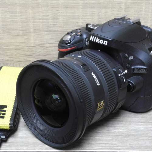 Nikon D5200 新淨机身 連 Sigma AF10-20mm f3.5 DC HSM