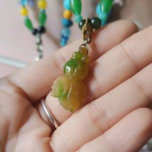 黃翡翠冰種金魚