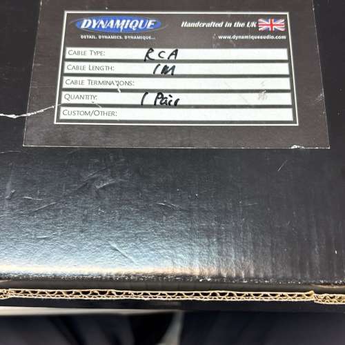 Dynamique Shadow RCA 1米 WBT銅插頭