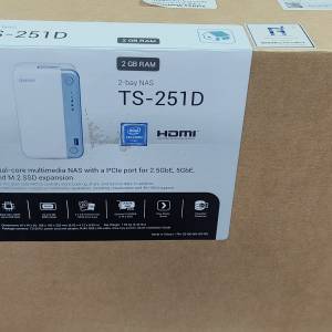 全新 Qnap TS 251D 2GB RAM