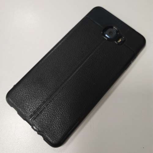 95%新 行貨 Samsung Galaxy C7 Pro 金屬深藍色 連 保護套