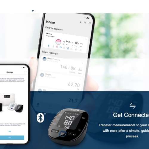OMRON J751 Intellisense Bluetooth Electronic Blood Pressure Monitor +  Pill case
