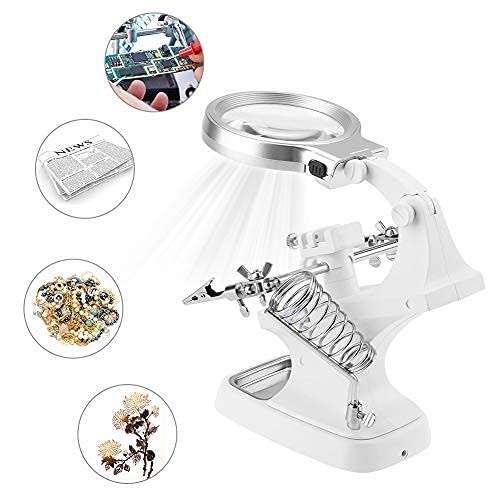 Ultra clear Magnifying Glass Soldering Station
