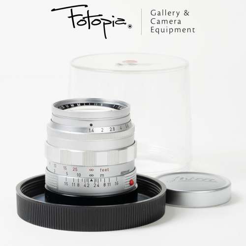|| Leica Summilux-M 50mm F1.4 - Silver / v1 / E43 with bubble case ||