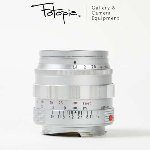 || Leica Summilux-M 50mm F1.4 - Silver / v1 / E43 with bubble case ||