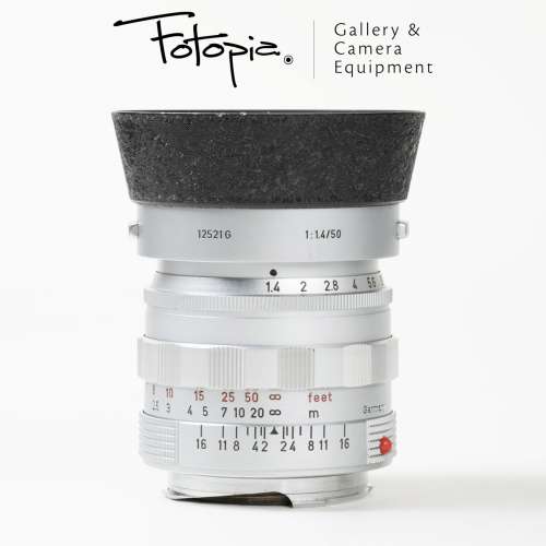 || Leica Summilux-M 50mm F1.4 - Silver / v1 / E43 with bubble case & hood ||