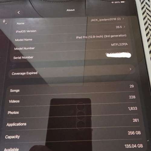 Apple iPad Pro 2018 3rd gen 12.9" wifi version with Smart Keyboard Folio