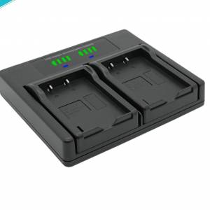 NIJIA LCD Display USB-C Dual Charger For PANASONIC DMW-BCM13 Lithium-Ion Battery