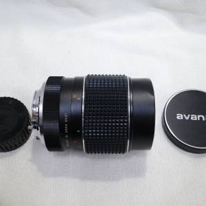 AVANAR MD 135mm f2.8 LENS FOR MINOLTA with built-in hood Made in Japan