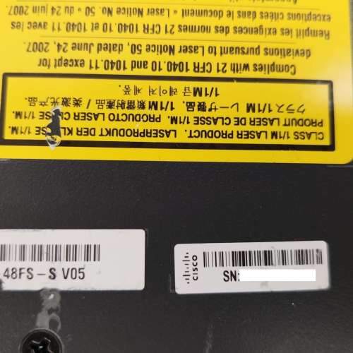 Cisco WS-C3650-48FS-S 48 Port PoE+ 4x1G Uplink ports Switch