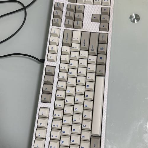 日本Filco工房限定 水轉印 機械鍵盤 茶軸 配 藍白PBT鍵帽 FILCO