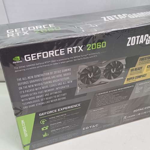 全新 Zotac RTX 2060 12G OC