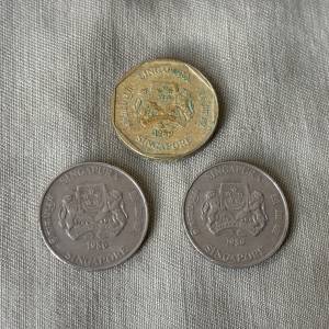 新加坡 1986 及 89年硬幣