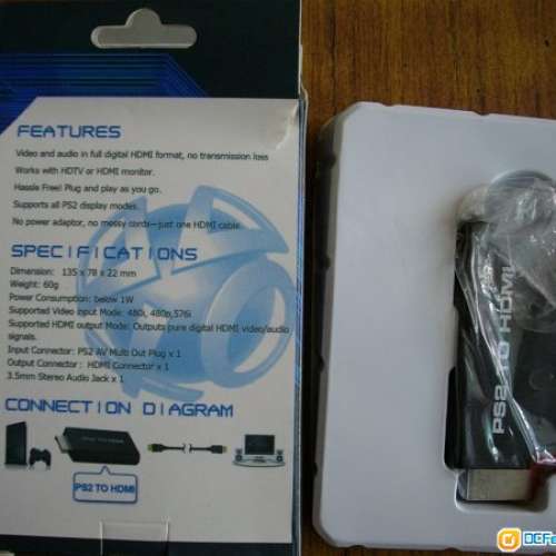 PS2 AV接口轉HDMI Converter