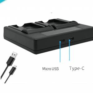 NIJIA DMW-BCM13E / DMW-BCM13 Lithium-Ion Battery With LCD Display USB-C Dual
