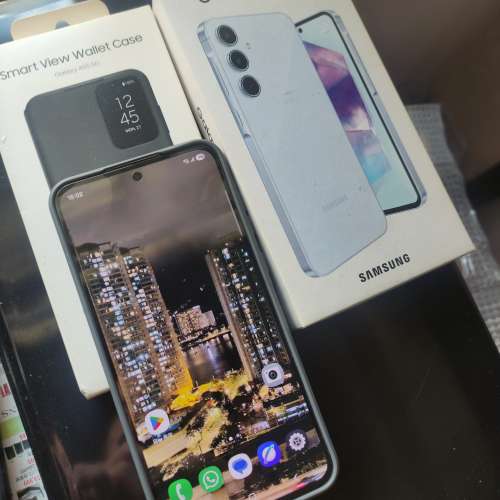 Samsung Galaxy A55 冰川藍(12 + 256)香港行貨，已過保，包全新三星保護套