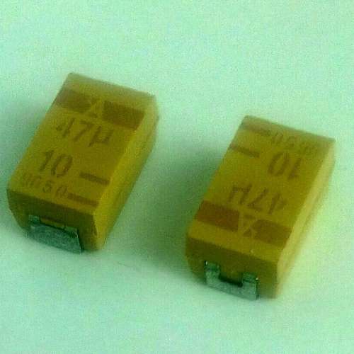 鉭電容47uF10V,歐洲AVX Tantalum Capacitor.