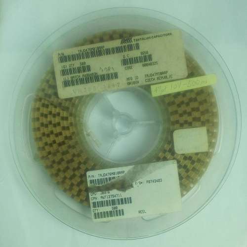 鉭電容47uF10V,歐洲AVX Tantalum Capacitor.