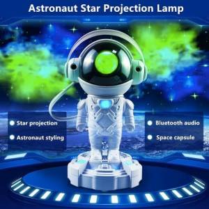 Bluetooth Astronaut Star Projector with Speaker Night Light with Colorful Galaxy