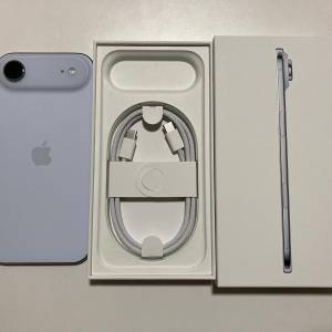 港行全新天藍色 iPhone air 256gb 全套 一年蘋果保養 what app 6497 6645