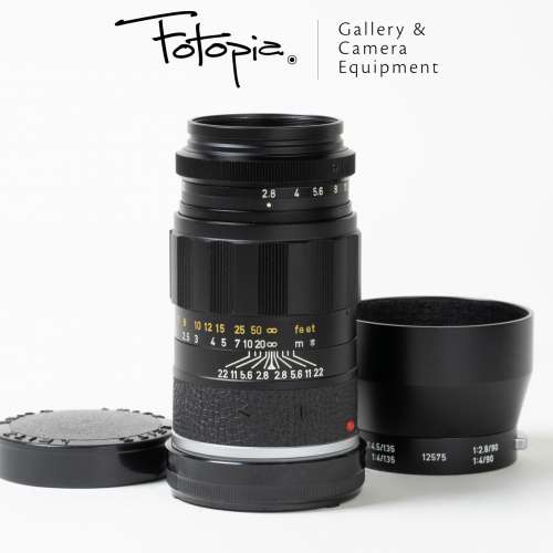 || Leica Elmarit-M 90mm F2.8 - Black / v1 with 12575 lens hood ||