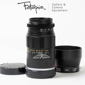 || Leica Elmarit-M 90mm F2.8 - Black / v1 with 12575 lens hood ||
