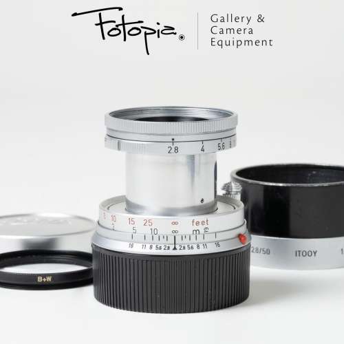 || Leica Elmar-M 50mm F2.8 - v1 with ITOOY lens hood & B+W filter ||