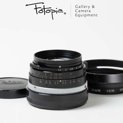 || Leica Summilux-M 35mm F1.4 - Black / Pre-ASPH / Infinity Lock with hood ||
