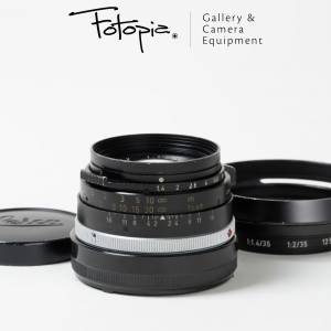 || Leica Summilux-M 35mm F1.4 - Black / Pre-ASPH / Infinity Lock with hood ||