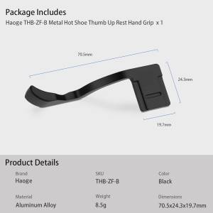 Haoge Metal Hot Shoe Thumb Up Rest Grip For NIKON ZF (專用指柄)