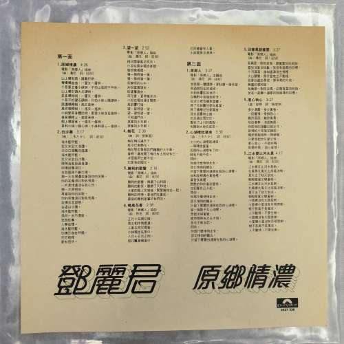 鄧麗君 原鄉情濃 黑膠唱片