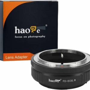 HAOGE Canon FD & FL 35mm SLR lenses To Canon RF (EOS-R) Mount Mirrorless Camera