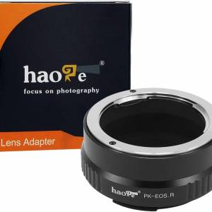 HAOGE Pentax K SLR (PK) Lens To Canon EOS R Mount Adapter (金屬接環)