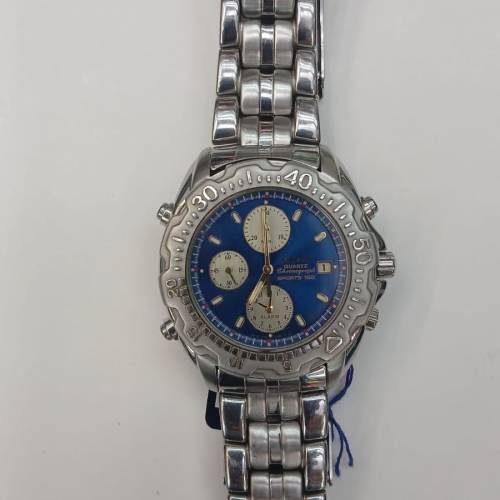 ( 市上無雙 ) Vintage Seiko 7T32 Silver Dial Panda Alarm Chronograph W/Bezel