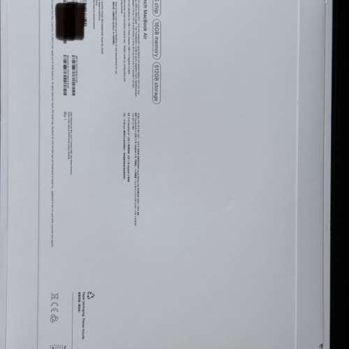 全新未開香港行貨MacBook Air 13 M5 Chip 16GB Memory 512GB Storage