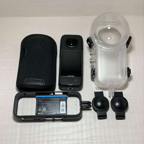[觀塘實體店] 二手 Insta360 X3 (連潛水殼+保護邊框鏡+頭保護套) 行貨 *S72417* | ...