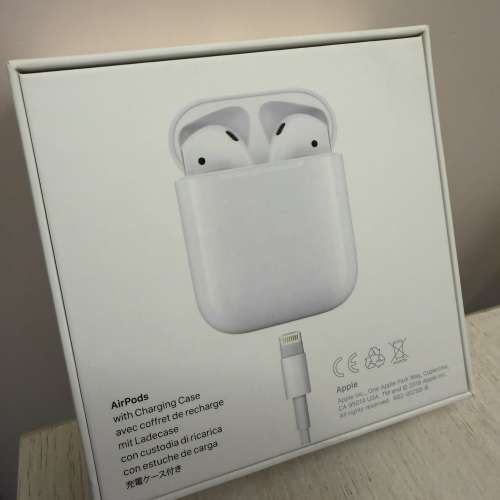 Apple 蘋果Airpods 2 無線藍牙耳機 配備充電盒 MV7N2ZP/A 行貨