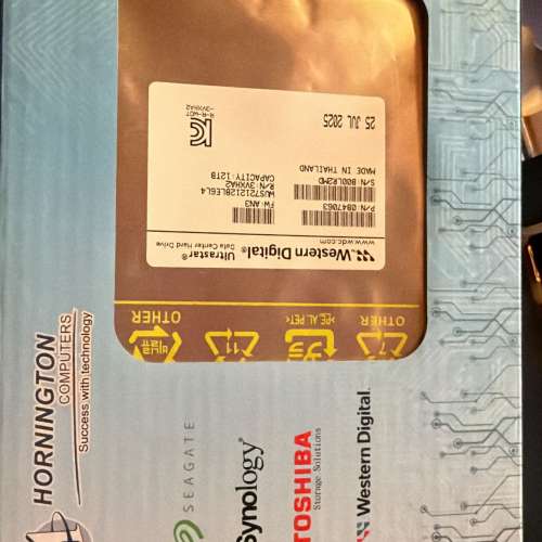 12TB X 4 全新 未開 保養到 2030 3月 (價錢係一隻)