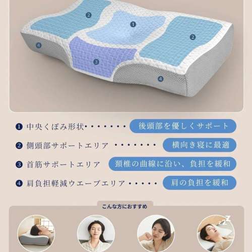 DreamCat's Hilo1-Standard 日本 日本製造護頸枕 枕頭 灰色 現貨