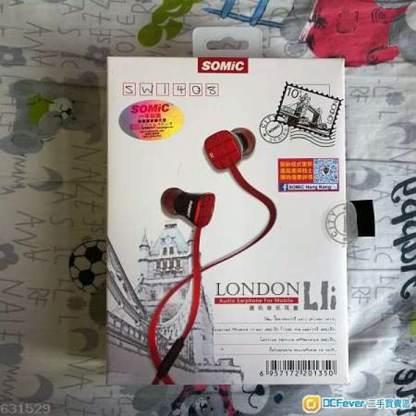 SOMiC LONDON L1i Audio Earphone For Mobile 通訊音樂耳塞